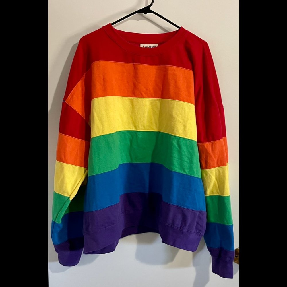 Rainbow Sweatshirt, Size XL